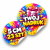 Naklejki z własnym nadrukiem napisem LOGO personalizowane 5 cm 23 szt